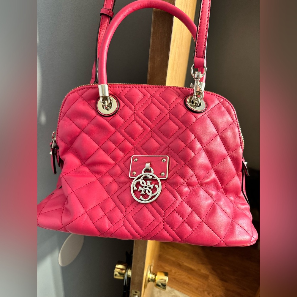 Vintage Guess Quilted Pink Handbag